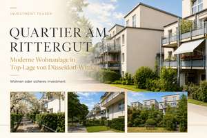 Bezugsfreie 2-Zimmer-Terrassenwohnung in Wittlaer – ca. 49,7 m²
