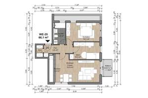 Attraktive 3 Zimmer-Wohnung im DG mit Balkon – 63075 Bürgel, Offenbach am Main – Vorschaubild 3