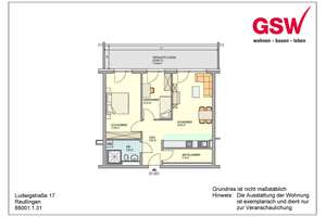 Urbaner Wohnkomfort – 3-Zimmer-Neubauwohnung mit Loggia – Ludwigstraße 17, 72766 Reutlingen-Mitte, Reutlingen – Vorschaubild 8