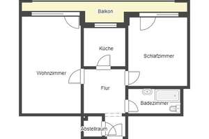 Ideal für Pendler, Singles oder junge Paare! 2 Zimmer Wohnung mit Balkon – Rheinbergerstr. 3, 85057 Nordwest, Ingolstadt – Vorschaubild 4