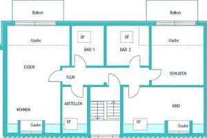 Komfortable 3-Zimmer-Wohnung mit Einbauküche, Süd-Ost-Balkonen und Außenstellplatz – Die vollständige Adresse der Immobilie erhältst du vom Anbieter., 53125 Röttgen, Bonn – Vorschaubild 14
