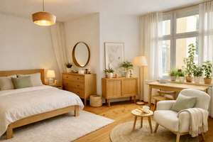  Großzügiger Bereich für wohnen - schlafen und ein offenes Esszimmer – Die vollständige Adresse der Immobilie erhältst du vom Anbieter., 10435 Prenzlauer Berg, Berlin – Vorschaubild 5