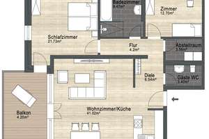 Barrierefrei & mit Ausblick: 3-Zimmer-Wohnung in Feldrandlage – Die vollständige Adresse der Immobilie erhältst du vom Anbieter., 38446 Steimker Berg, Wolfsburg – Vorschaubild 24