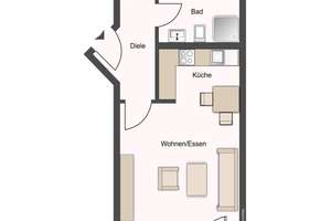 Vermietete 2-Zimmer-Eigentumswohnung mit Terrasse und Tiefgaragenstellplatz – Die vollständige Adresse der Immobilie erhältst du vom Anbieter., 99099 Niedernissa, Erfurt – Vorschaubild 6