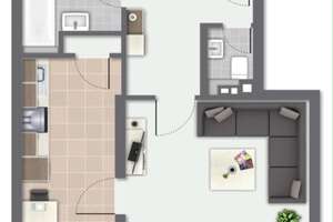 Erstbezug nach Komplettsanierung – Moderne 2-Zimmer-Wohnung mit Südbalkon – Stahlsberg 39, 42279 Oberbarmen, Wuppertal – Vorschaubild 3