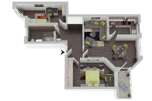 Komplett Neu Renoviert - Neubau 2004, 3 Zi. mit Balkon u. Tiefgarage!  Oberbarmen! – Westkotter Str. 68, 42277 Oberbarmen, Wuppertal – Vorschaubild 2