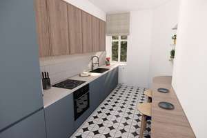 Ruhig wohnen in Friedrichshain: Vermietete 2-Zimmer-Wohnung mit Innenhofgarten