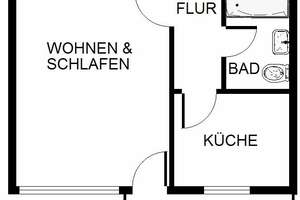Klein aber Fein: 1-Zimmer-Wohnung in Lannesdorf – Im Gries 22, 53179 Lannesdorf, Bonn – Vorschaubild 4