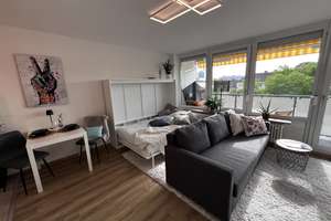 Möbliert: Sonniges und ruhiges Apartment mit Balkon zum Sofortbezug – Knorrstraße 41, 80807 Milbertshofen, München – Vorschaubild 5