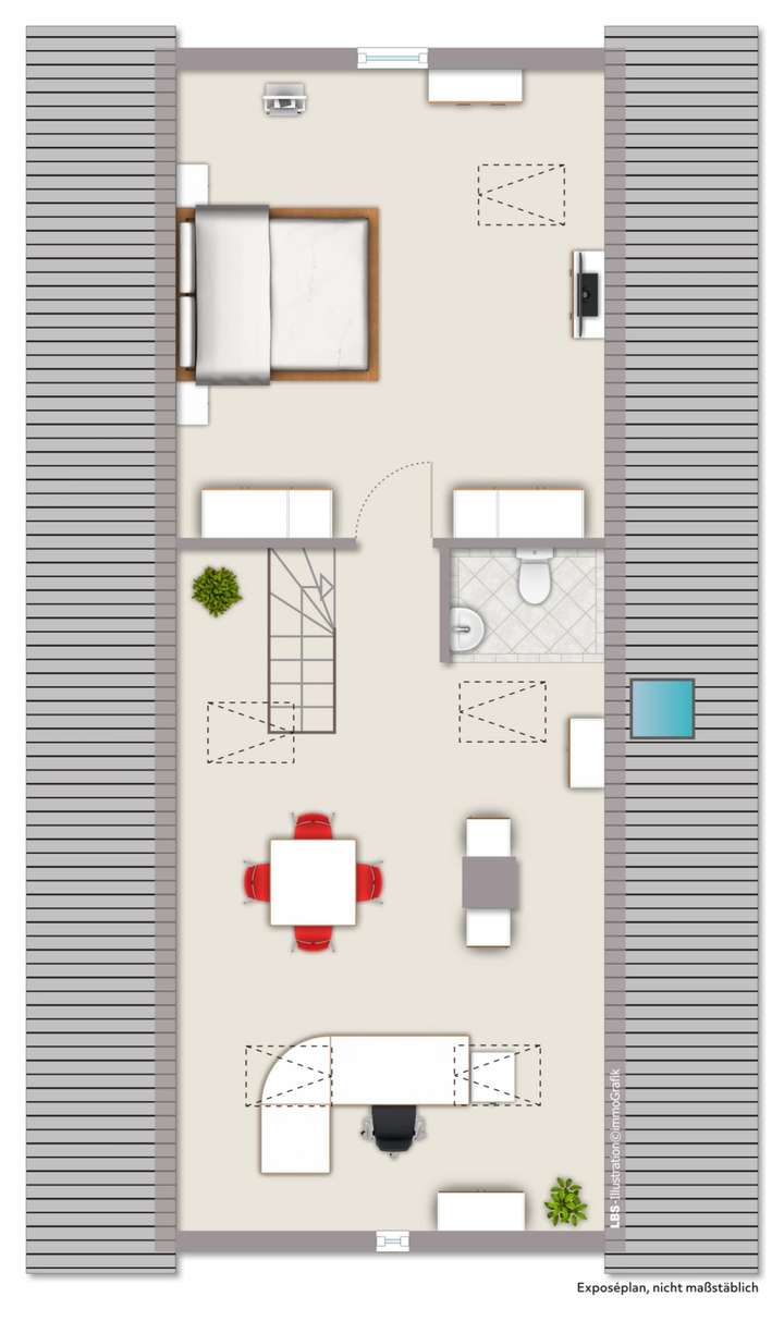Grundriss Spitzboden