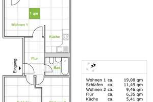 Ihre Zukunft - Ihre Wohnung: individuelle 3-Zimmer-Wohnung – Leubnitzer Str. 1, 1069 Südvorstadt-West, Dresden – Vorschaubild 2