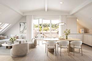 NEUBAU: 4-Zimmer-Dachgeschosswohnung mit Terrasse und Balkon