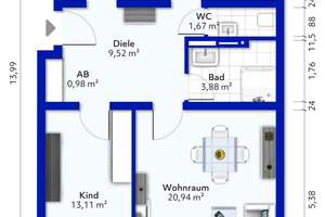 Gepflegte 3-Zimmer-Eigentumswohnung mit Balkon & Tiefgaragenstellplatz in ruhiger Lage – Die vollständige Adresse der Immobilie erhältst du vom Anbieter., 40627 Unterbach, Düsseldorf – Vorschaubild 11
