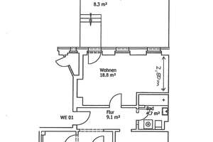 3-Zimmer-Wohnung in ruhiger Lage mit großer Terrasse!