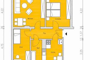 Hochwertig sanierte 3- Raum- Wohnung, Erstbezug in grüner Lage – Mittelstraße 8, 4509 Delitzsch – Vorschaubild 11