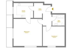 Hell und gemütlich: Schöne Zwei-Zimmer-Souterrainwohnung mit Terrasse und Garage am Brasselsberg – Die vollständige Adresse der Immobilie erhältst du vom Anbieter., 34132 Brasselsberg, Kassel – Vorschaubild 11