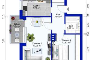 Modernisierte 2-Zimmer-Eigentumswohnung mit Balkon, Aufzug und Garage in Jenfeld – Die vollständige Adresse der Immobilie erhältst du vom Anbieter., 22043 Jenfeld, Hamburg – Vorschaubild 11