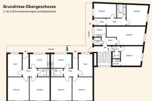 Helle, gut geschnittene 3-Zimmer-Wohnung im Zentrum von MG-Rheydt *VERMIETET* – Hauptstraße 2, 41236 Rheydt, Mönchengladbach – Vorschaubild 3