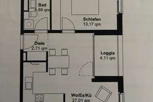 Helle 2‑Zimmer Wohnung im 3. OG mit Balkon in Obersendling