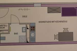 1-Zimmer-Wohnung mit Einbauküche in Erlangen, Studentenappartement – Die vollständige Adresse der Immobilie erhältst du vom Anbieter., 91052 Stubenloh, Erlangen – Vorschaubild 8