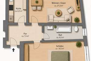 Helle 2-Zimmer-Altbauwohnung in Prenzlauer Berg | Provisionsfrei | Bezugsfrei | viel Grüner Innenhof – Ostseestraße 58, 10409 Prenzlauer Berg, Berlin – Vorschaubild 9