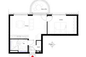 1.2.10 - Ihr neues Zuhause in München-Sendling: Moderne 2-Zimmer-Wohnung mit Einbauküche und Balkon – Marbachstraße 9, 81369 München – Vorschaubild 2