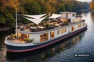 Großzügiges Hausboot zum Selbstausbau