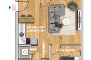 *** NEUBAU * Energiekonzept A+ * 2 Zimmer * Terrasse * Fußbodenheizung * ab 15.11.25 *** – Parkweg 2a-b, 4178 Böhlitz-Ehrenberg, Leipzig – Vorschaubild 12