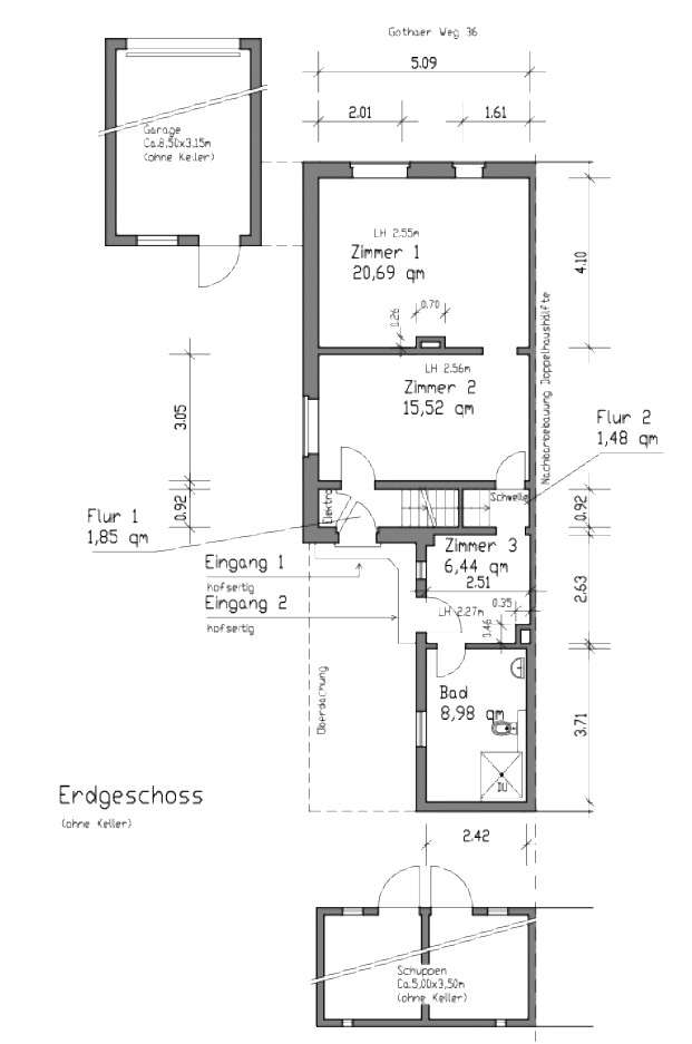 Grundriss Erdgeschoss