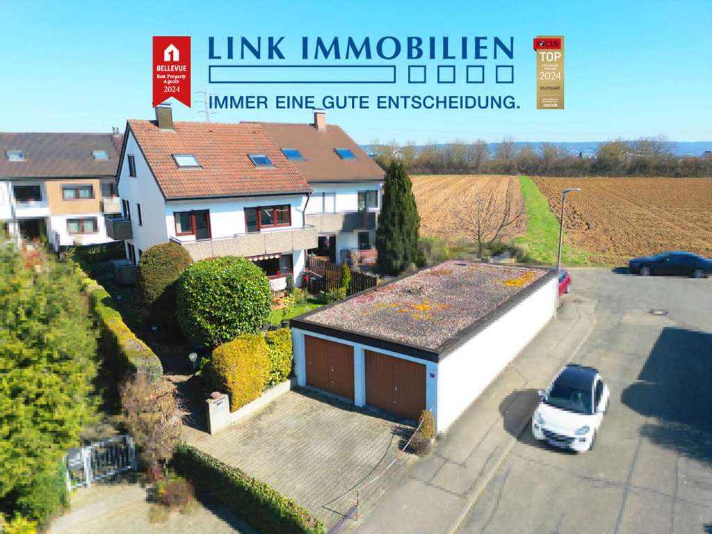 Ostfildern-Nellingen: Familientraum mit viel Platz in Feldrandlage mit Sonnengarten & Doppelgarage!