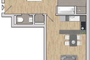 3 Zimmer Wohnung in modernem Wohnquartier unweit des Bunten Garten – Die vollständige Adresse der Immobilie erhältst du vom Anbieter., 41063 Gladbach, Mönchengladbach – Vorschaubild 3