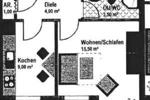 Klein aber fein: Hübsche 1 Raumwohnung zur Miete! – Steinweg 39, 6108 Südliche Innenstadt, Halle (Saale) – Vorschaubild 5