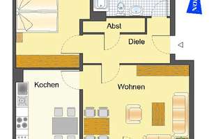Über den Dächern von RE-Süd // 2 Zimmer – Ruhrstraße 37, 45663 Süd, Recklinghausen – Vorschaubild 4