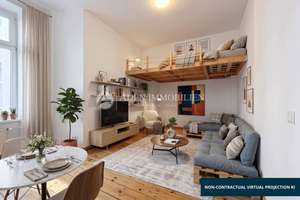 Bezugsfrei! Schöne, geräumige 1-Zimmer-Altbauwohnung im Trendbezirk Neukölln - Schillerkiez