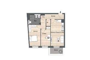 Helle 3-Zimmer-Wohnung mit Balkon, Einbauküche und Fußbodenheizung in Berlin – In den Alboingärten 27, 12103 Schöneberg, Berlin – Vorschaubild 9