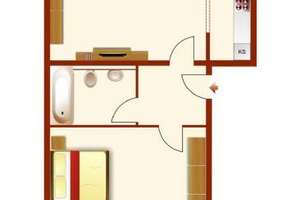 *** Kapitalanlage ! 2 Raum Wohnung mit Balkon! vermietet ! sucht neuen Eigentümer*** – Humboldtstraße 9, 9130 Sonnenberg, Chemnitz – Vorschaubild 5