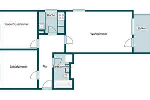 Vermietet - 3 Zimmer mit Balkon in ruhiger Lage inkl. TG-Stellplatz – Die vollständige Adresse der Immobilie erhältst du vom Anbieter., 4288 Holzhausen, Leipzig – Vorschaubild 12