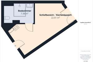 DIE ZIMMEREI | Helle & möblierte Wohnung in begehrter Lage ideal für Berufseinsteigende | Maxi Bude – Resi-Huber-Platz 1, 81371 Sendlinger Feld, München – Vorschaubild 11