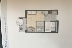 Helles möbliertes Studentenappartement in ruhiger Lage im 2.OG mit Balkon in Regensburg-Ostenviertel – Blumenstraße 14, 93055 Ostenviertel, Regensburg – Vorschaubild 21