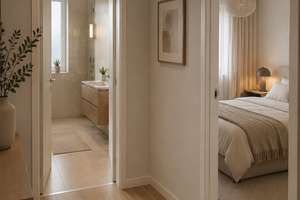 Provisionsfrei: Hochwertige 2-Zimmer-Wohnung mit Balkon, Fußboden- & Pelletheizung mit Parkettboden – Erich-Müller-Strasse 22, 40597 Benrath, Düsseldorf – Vorschaubild 4