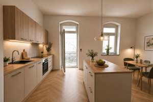 128 m² Altbau-Erstbezug mit 2,90 m Deckenhöhe, großer Wohnküche, 2 Gärten & Terrasse – Die vollständige Adresse der Immobilie erhältst du vom Anbieter., 1157 Briesnitz, Dresden – Vorschaubild 3