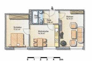 2 Zimmerwohnung mit Wohnküche in unmittelbarer Nachbarschaft zum Medienhafen! – Volmerswerther Str. 57, 40221 Düsseldorf – Vorschaubild 7