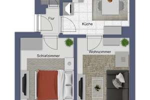 Gepflegte 2-Zimmer-Wohnung in Mannheim-Sandhofen – ideal für Eigennutzer oder Kapitalanleger – 68307 Sandhofen, Mannheim – Vorschaubild 9