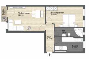 Leerstehende 2-Zimmer Wohnung im gepflegten Zustand mit Balkon & Küche – Berlin – Vorschaubild 14