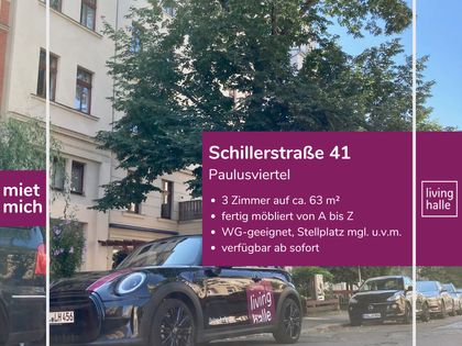 Schöne möblierte shops 2 Zimmerwohnung in der Innerstadt von Halle