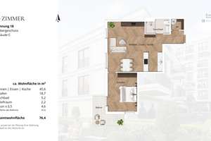 Helle Neubauwohnung mit Eckbalkon im Kö-Karree - nur 80m von der Königsallee entfernt – Talstraße 11, 40217 Friedrichstadt, Düsseldorf – Vorschaubild 13