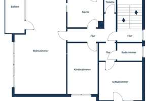  3-Zimmer Etagenwohnungwohnung 1. Stock mit Gartennutzung in Pforzheim-Büchenbronn – Die vollständige Adresse der Immobilie erhältst du vom Anbieter., 75180 Büchenbronn, Pforzheim – Vorschaubild 2