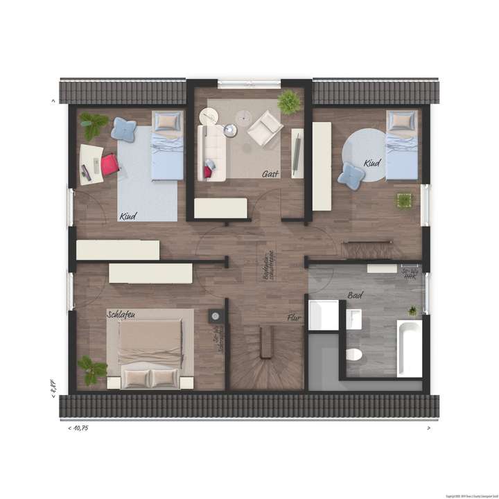 Beispiel OG Zugang Spitzboden