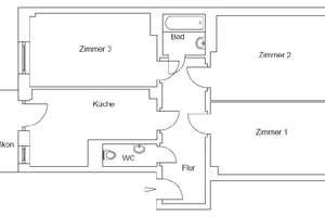 Hochparterre mit Balkon: 3-Zi-Wohnung in Elbnähe – Heinrich-Beck-Straße 8, 1307 Johannstadt-Nord, Dresden – Vorschaubild 2