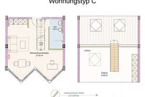Moderne 1-Zimmer-Wohnung mit Empore 
1. Bezug nach Kernsanierung in Mönchengladbach-Dahl 
Nähe Hoc – Die vollständige Adresse der Immobilie erhältst du vom Anbieter., 41065 Dahl, Mönchengladbach – Vorschaubild 46